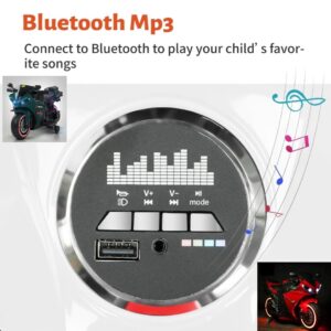 Rideon Round Music Player – Bluetooth & USB MP3 Panel for Kids Rideon Cars and Bikes