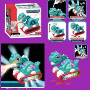 Battery Operated Dinosaur Toy with Lights, Smoke, Music and Walking Action