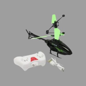 flying helicopter with remote sensor